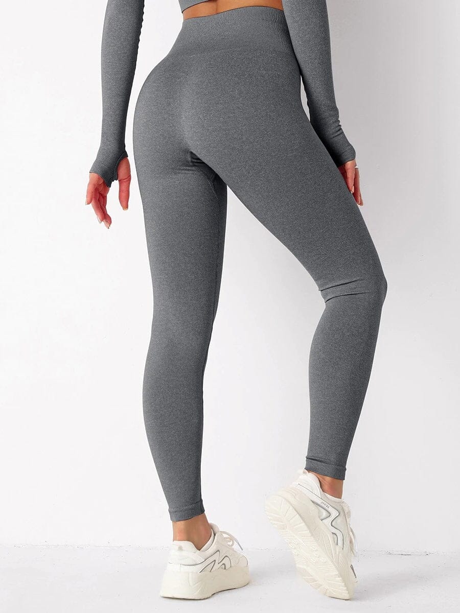 Legging Sans Couture Sport Leggings Helanke-Srbija.com : Legging Femme | Vêtements de Sport sa Gris foncé 