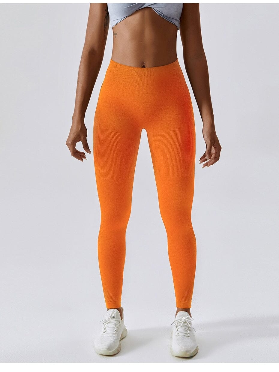 Legging Sculptant Taille Haute - Helena Leggings Helanke-Srbija.com sa Orange 