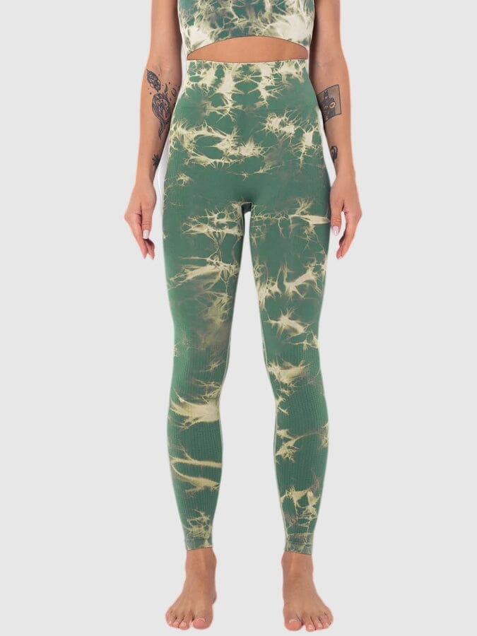 Legging Sculptant Taille Haute Sport Leggings Helanke-Srbija.com sa Vert 