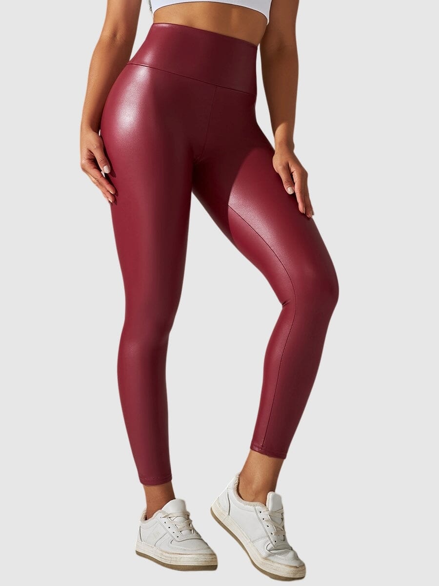 Legging Simili Cuir Sculptant Leggings Helanke-Srbija.com XS Bordeaux 