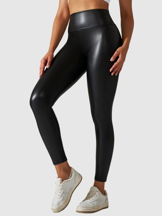 Legging Simili Cuir Sculptant Leggings Helanke-Srbija.com XS Noir 