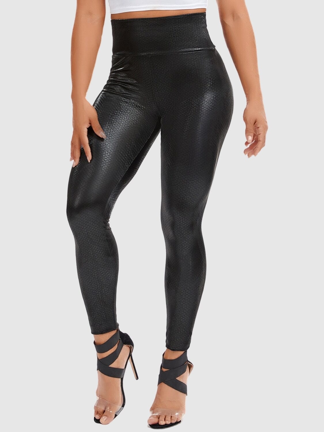 Legging Simili Cuir Serpent Leggings Helanke-Srbija.com sa 
