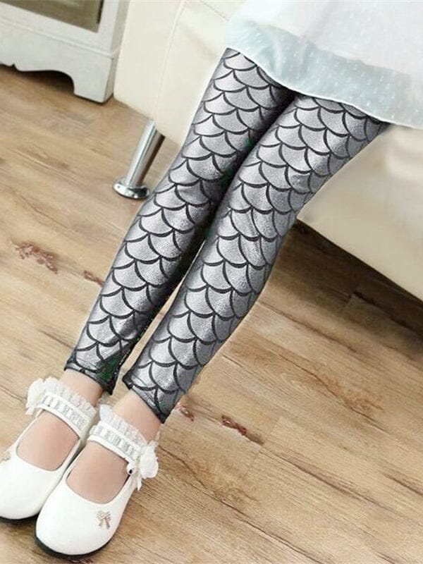 Legging Sirène Fille Leggings Helanke-Srbija.com 2 Ans Argent 