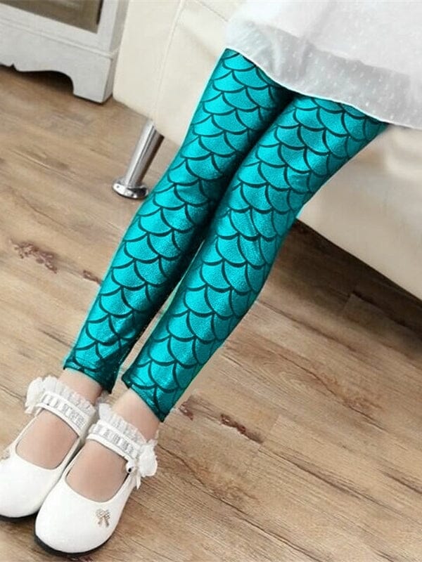 Legging Sirène Fille Leggings Helanke-Srbija.com 2 Ans Bleu ciel 