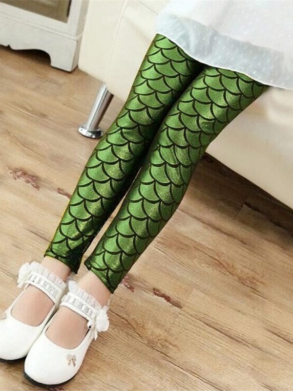 Legging Sirène Fille Leggings Helanke-Srbija.com 2 Ans Olive 