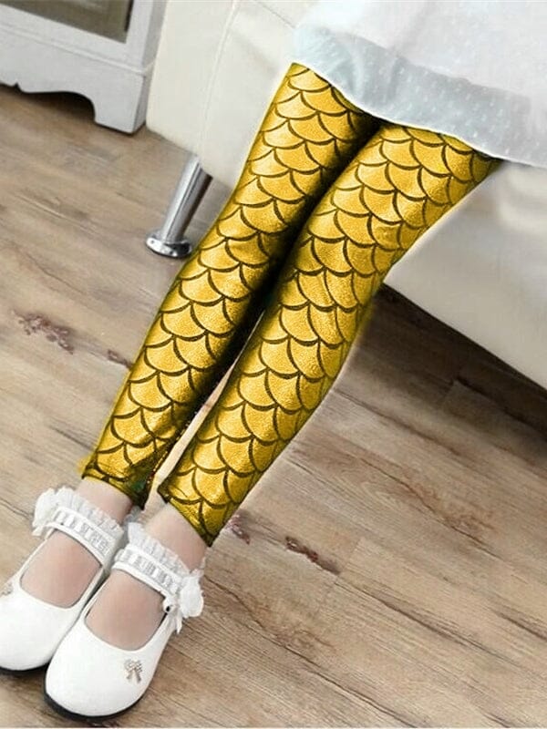 Legging Sirène Fille Leggings Helanke-Srbija.com 2 Ans Or 