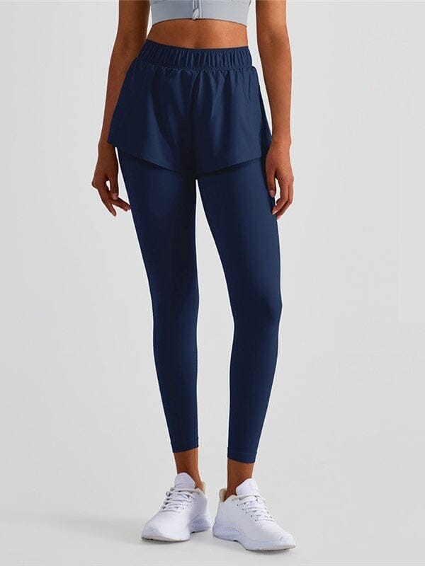 Legging Sport 2 en 1 avec Short, Poche Helanke-Srbija.com sa Bleu 