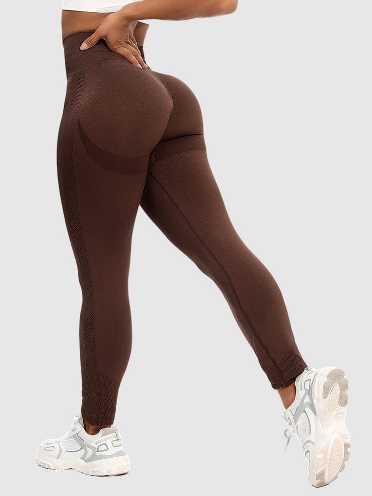 Legging Sport Amincissant Push Up (Sans Couture) - Edition Limitée Leggings Helanke-Srbija.com XS Marron 