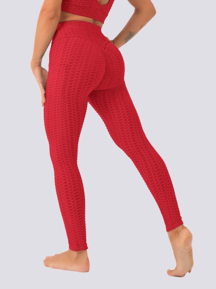 Legging Sport Anti Cellulite Push Up Poches Leggings Ultime-Legging sa Rouge 