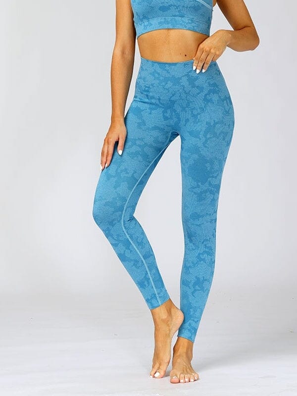 Legging Sport Camouflage Sans Couture Leggings Helanke-Srbija.com : Legging Femme | Vêtements de Sport sa Bleu 