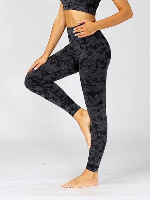 Legging Sport Camouflage Sans Couture Leggings Helanke-Srbija.com : Legging Femme | Vêtements de Sport sa Noir 