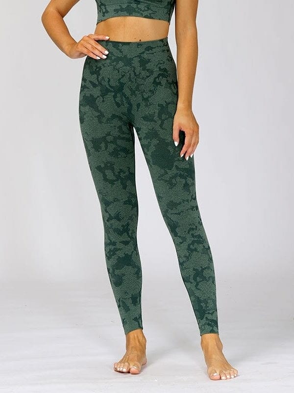 Legging Sport Camouflage Sans Couture Leggings Helanke-Srbija.com : Legging Femme | Vêtements de Sport sa Vert 