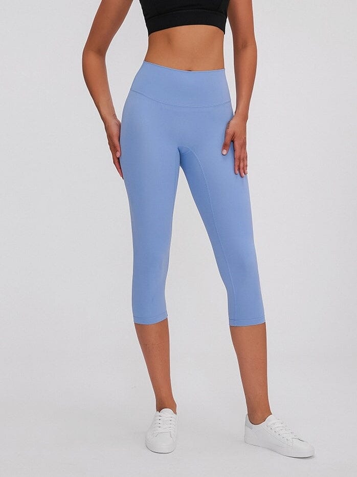 Legging Sport Capri Taille Haute Leggings Helanke-Srbija.com XS Bleu clair 