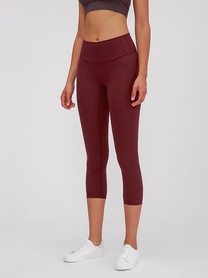 Legging Sport Capri Taille Haute Leggings Helanke-Srbija.com XS Bordeaux 