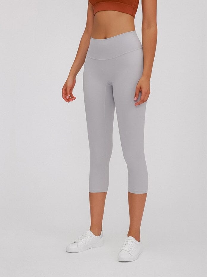 Legging Sport Capri Taille Haute Leggings Helanke-Srbija.com XS Gris clair 