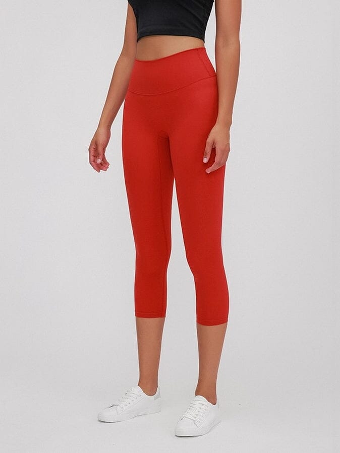 Legging Sport Capri Taille Haute Leggings Helanke-Srbija.com XS Rouge 