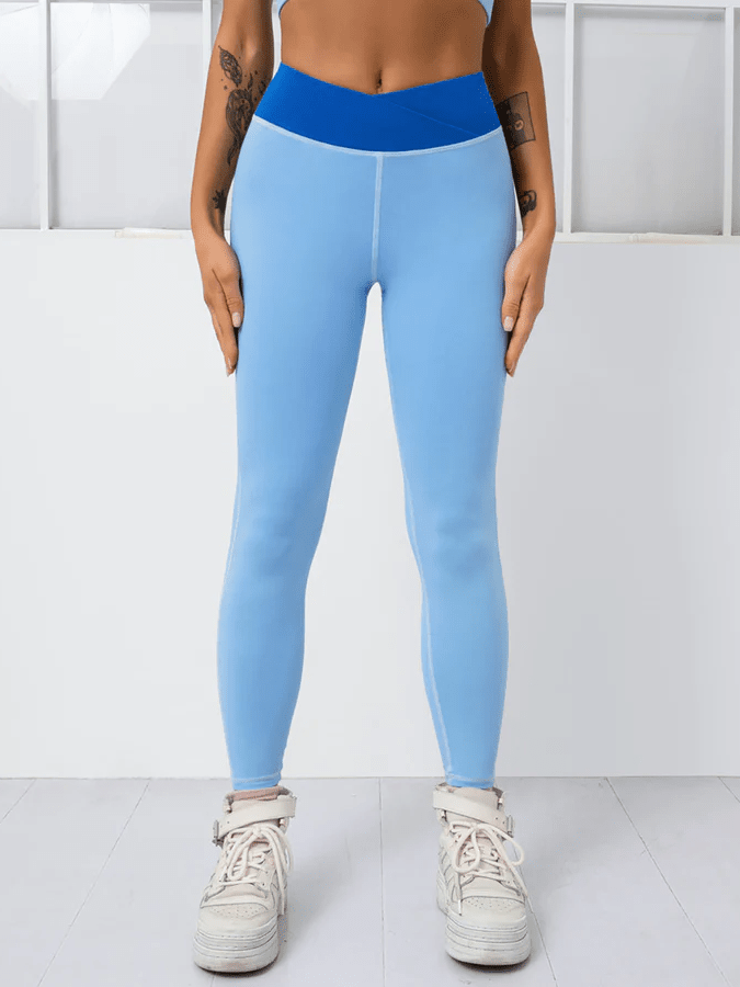Legging Sport Ceinture Croisée - Elixy Helanke-Srbija.com sa Bleu 