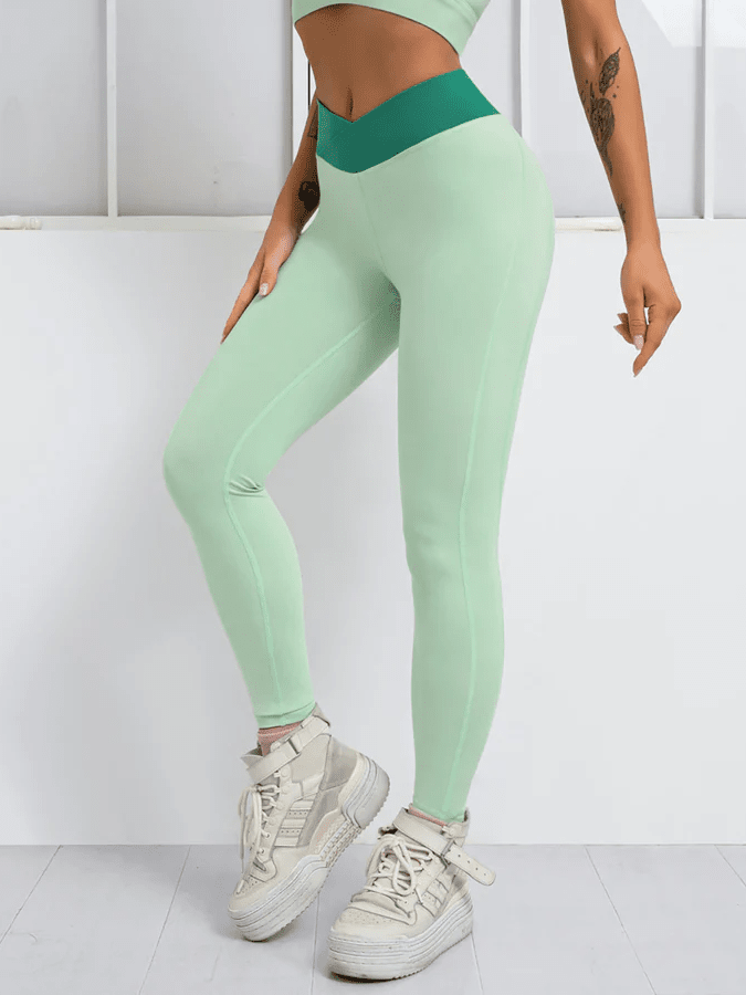 Legging Sport Ceinture Croisée - Elixy Helanke-Srbija.com sa Vert 