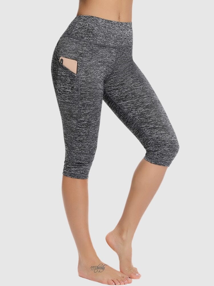 Legging Sport Court Poches Leggings Helanke-Srbija.com sa Gris chiné 