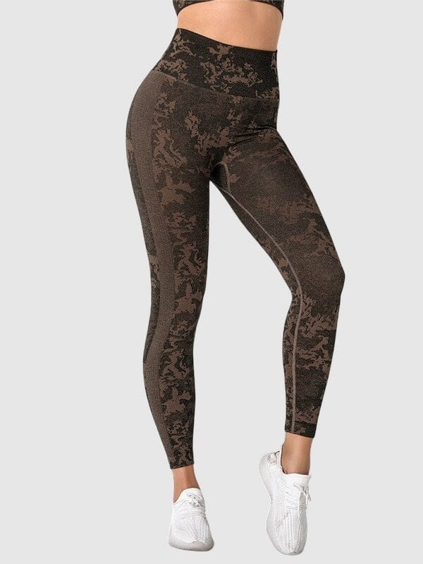 Legging Sport Effet Amincissant Sans Couture (Push Up) Leggings Helanke-Srbija.com sa Marron 