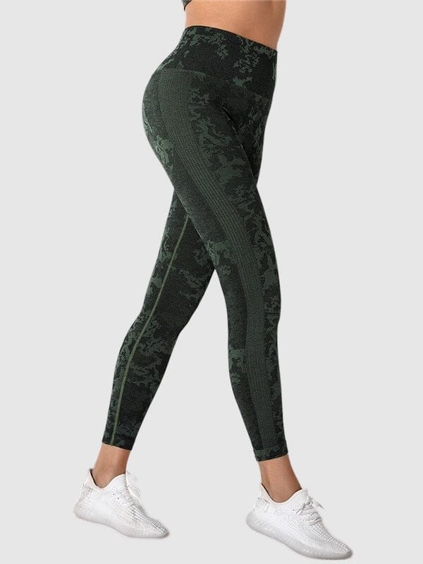 Legging Sport Effet Amincissant Sans Couture (Push Up) Leggings Helanke-Srbija.com sa Vert 