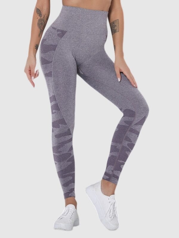 Legging Sport Imprimé Camouflage Sans Couture Leggings Helanke-Srbija.com : Legging Femme | Vêtements de Sport sa Violet 