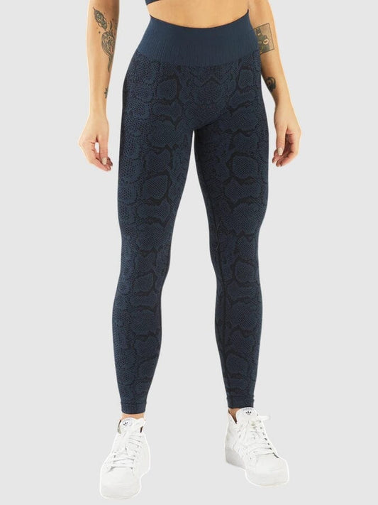 Legging Sport Imprimé Serpent Leggings Helanke-Srbija.com : Legging Femme | Vêtements de Sport sa Bleu sombre 