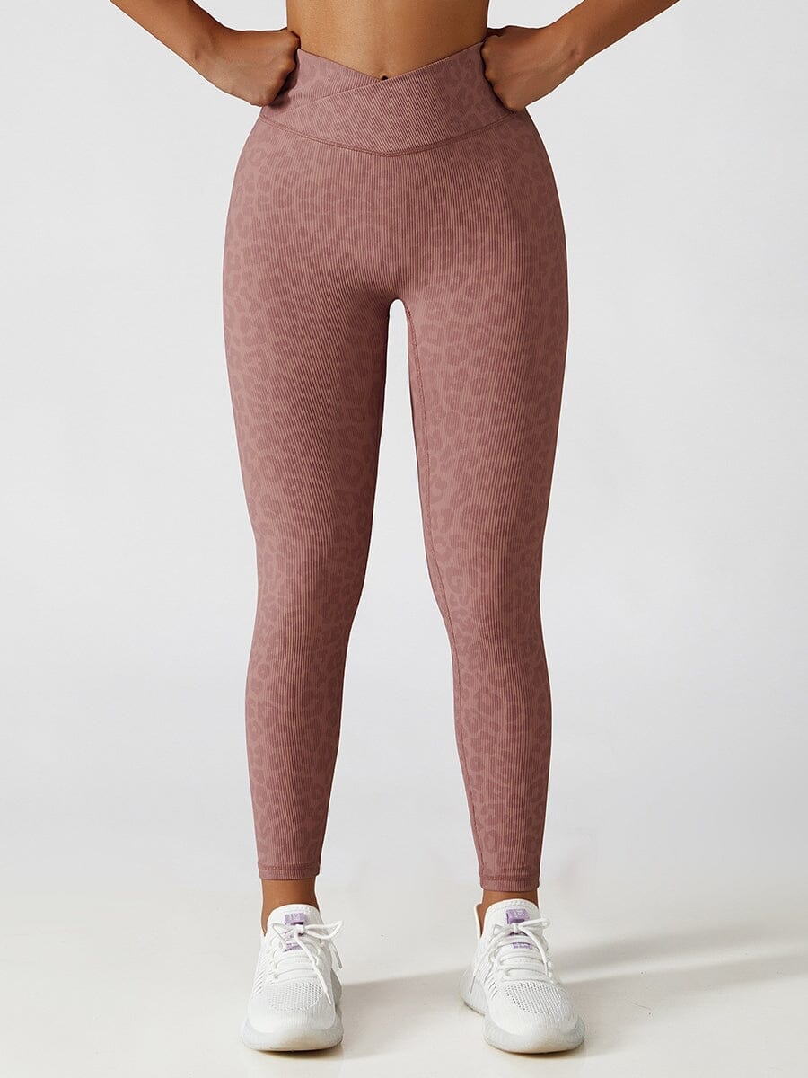 Legging Sport Léopard Taille Haute Leggings Helanke-Srbija.com sa Rose 