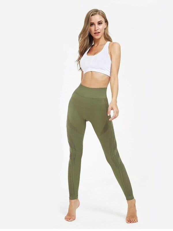 Legging Sport Maille Sans Couture Leggings Helanke-Srbija.com : Legging Femme | Vêtements de Sport sa Kaki 