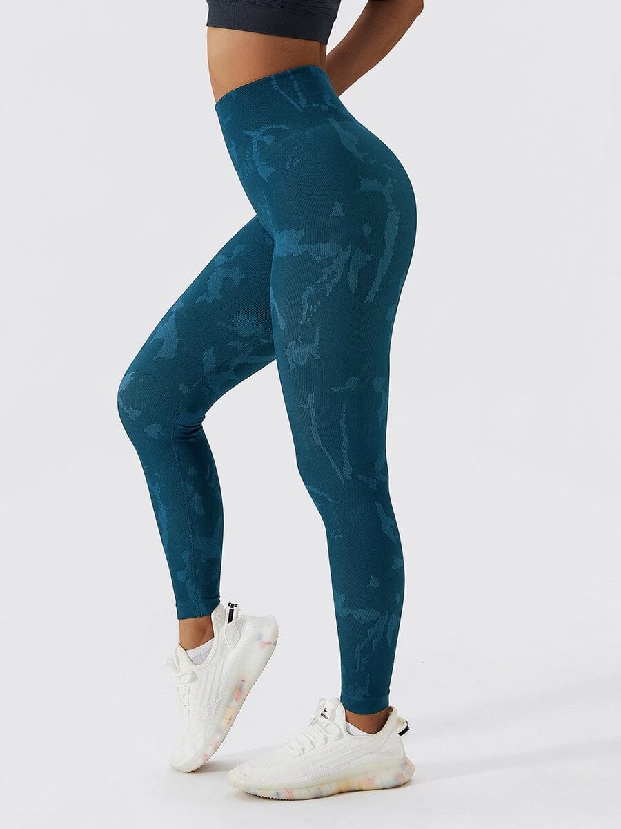 Legging Sport Push Up Camouflage (Sans Couture) Leggings Helanke-Srbija.com sa Bleu 