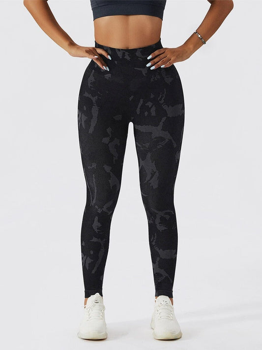 Legging Sport Push Up Camouflage (Sans Couture) Leggings Helanke-Srbija.com sa Noir 