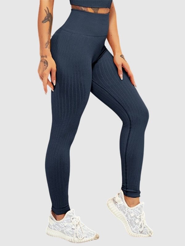 Legging Sport Sculptant Côtelé Leggings Helanke-Srbija.com : Legging Femme | Vêtements de Sport sa Bleu royal 
