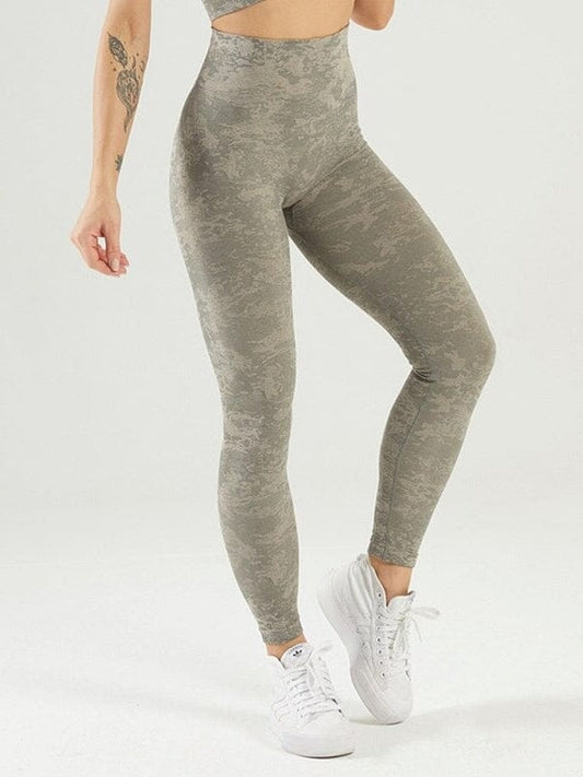 Legging Sport Taille Haute Camouflage Leggings Helanke-Srbija.com : Legging Femme | Vêtements de Sport sa Kaki 