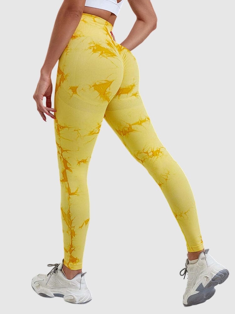 Legging Sport Teinté Push Up Sans Couture Helanke-Srbija.com XS Jaune 