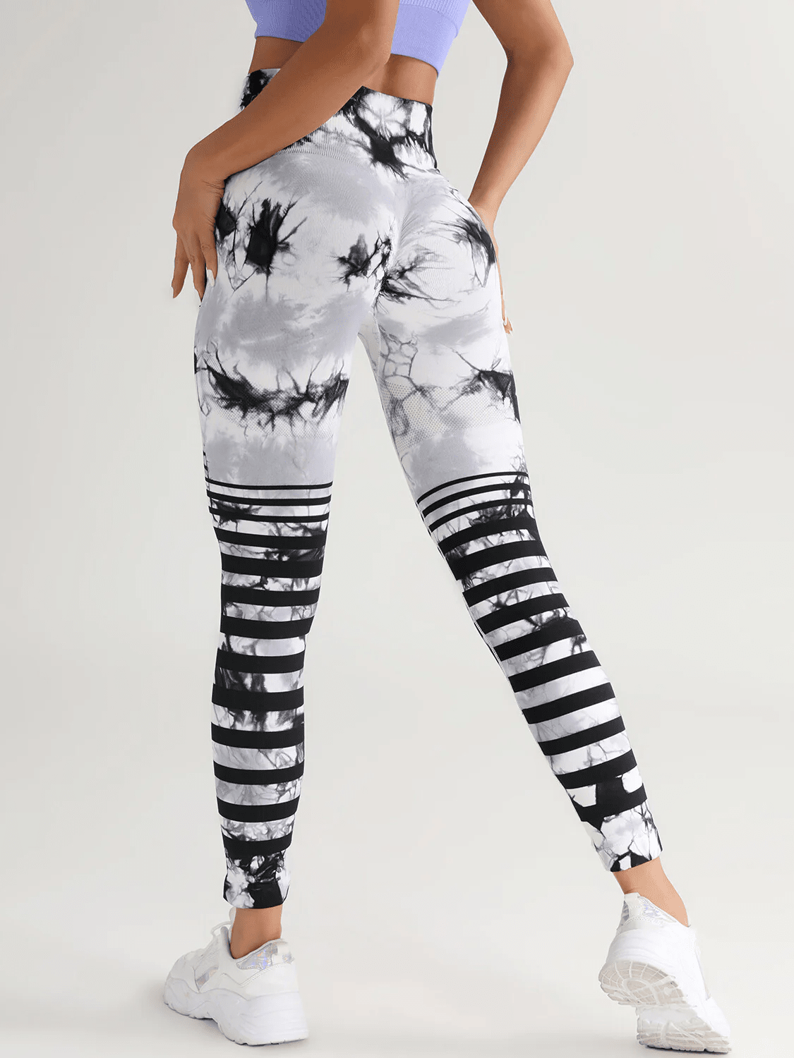 Legging Sport Tie Dye Galbant (Push Up) - Nemesis Leggings Helanke-Srbija.com sa Blanc 