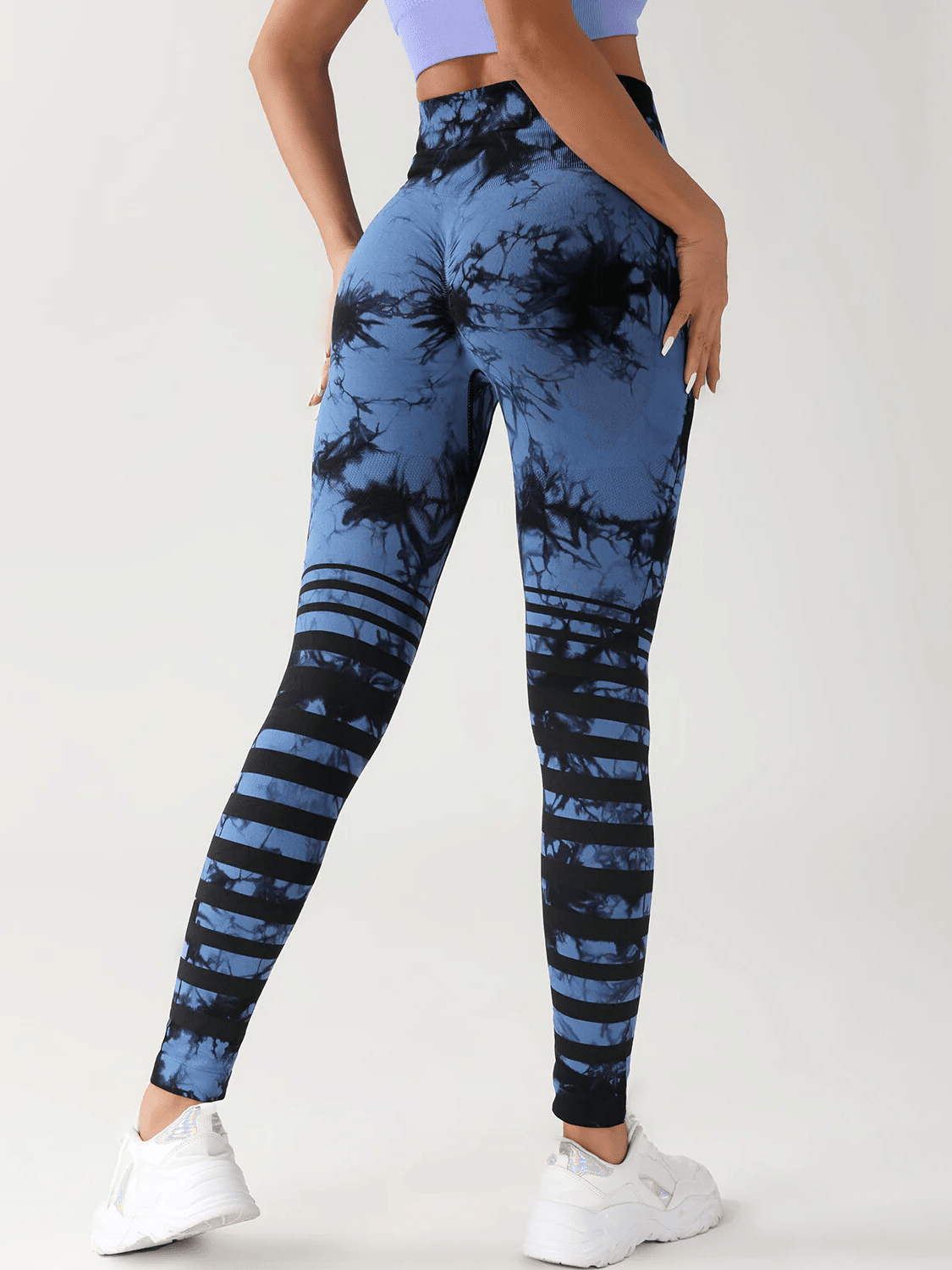 Legging Sport Tie Dye Galbant (Push Up) - Nemesis Leggings Helanke-Srbija.com sa Bleu 