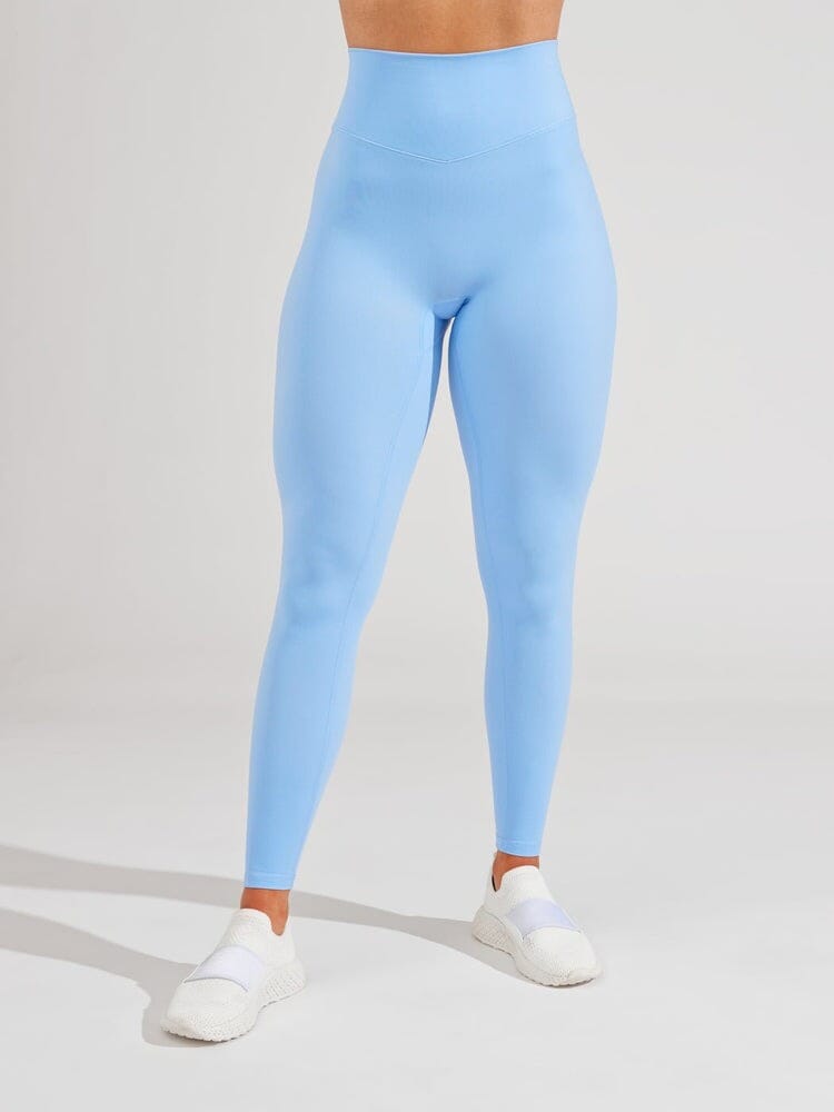 Legging Sport Ventre Plat Taille Haute - Buffbunny Leggings Helanke-Srbija.com XXS Bleu ciel 