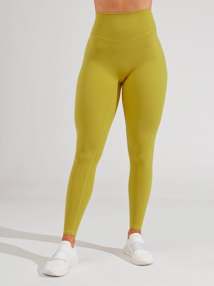 Legging Sport Ventre Plat Taille Haute - Buffbunny Leggings Helanke-Srbija.com XXS Jaune Groovy 