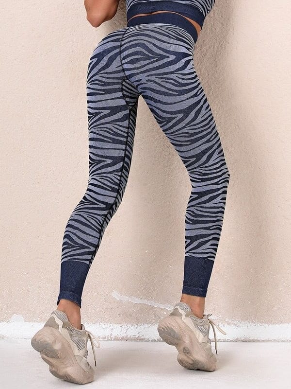 Legging Sport Zébré Sans Couture Leggings Helanke-Srbija.com : Legging Femme | Vêtements de Sport sa Bleu 