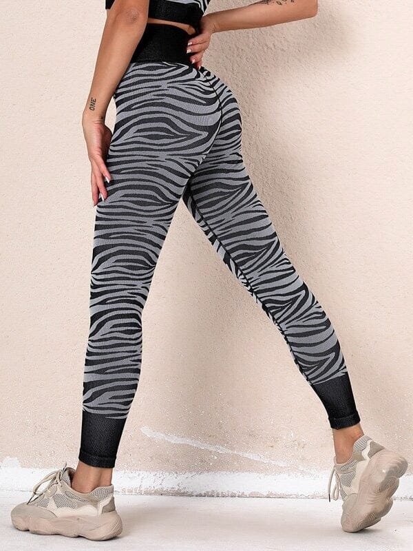 Legging Sport Zébré Sans Couture Leggings Helanke-Srbija.com : Legging Femme | Vêtements de Sport sa Noir 