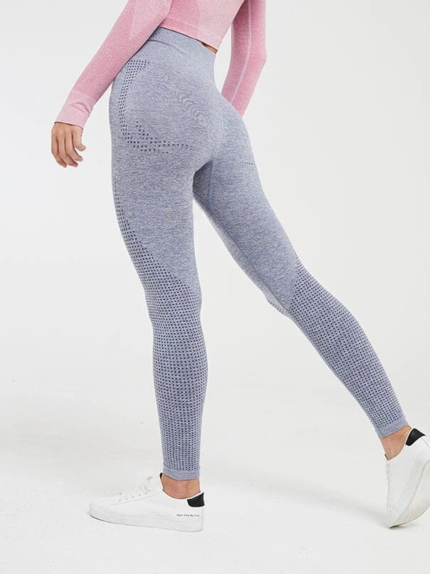 Legging Taille Haute Sport - Ultima Leggings Helanke-Srbija.com sa Bleu grisé 