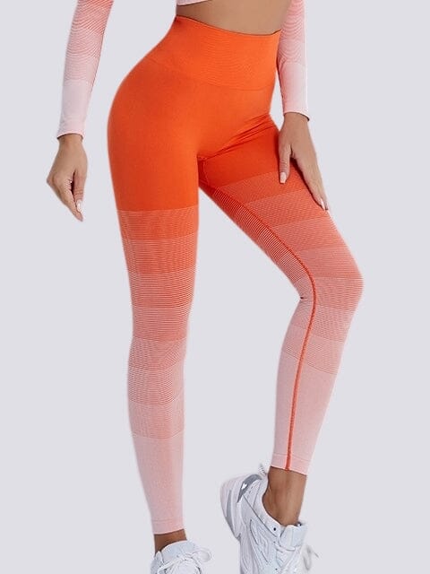 Legging Tendance Push Up Sans Couture Leggings Helanke-Srbija.com sa Orange 