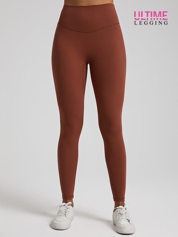 Legging Ventre Plat Taille Haute - Ultime-Legging Leggings Ultime-Legging sa Marron 