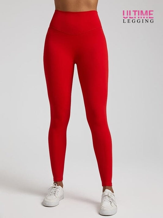 Legging Ventre Plat Taille Haute - Ultime-Legging Leggings Ultime-Legging sa Rouge 