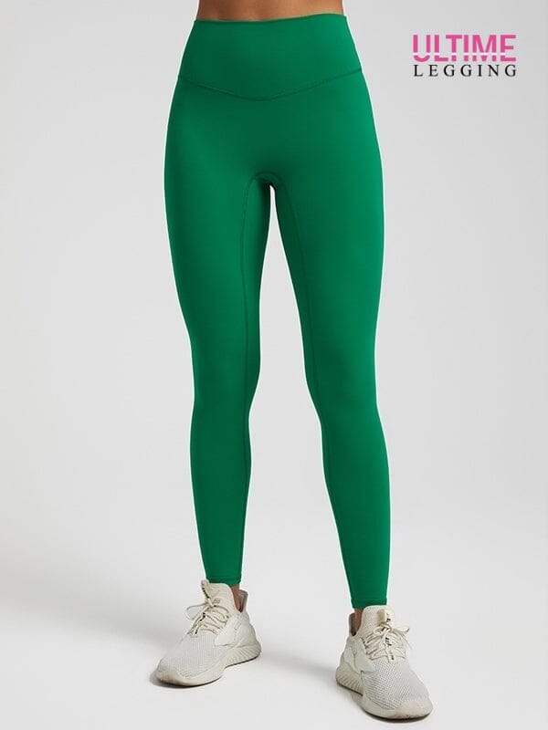 Legging Ventre Plat Taille Haute - Ultime-Legging Leggings Ultime-Legging sa Vert sombre 