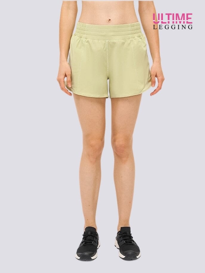 Short Avec Poche Zippée - Ultime-Legging Shorts Helanke-Srbija.com XS Jaune clair 