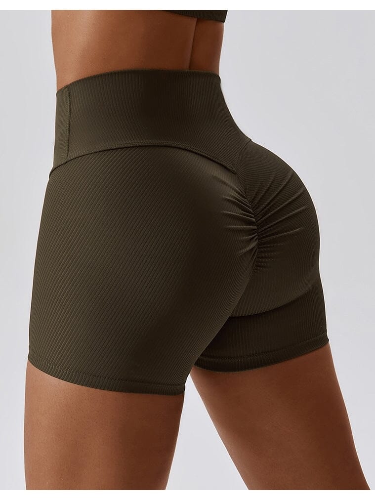 Short Court Plissé Push Up - Sport Shorts Helanke-Srbija.com sa Marron 