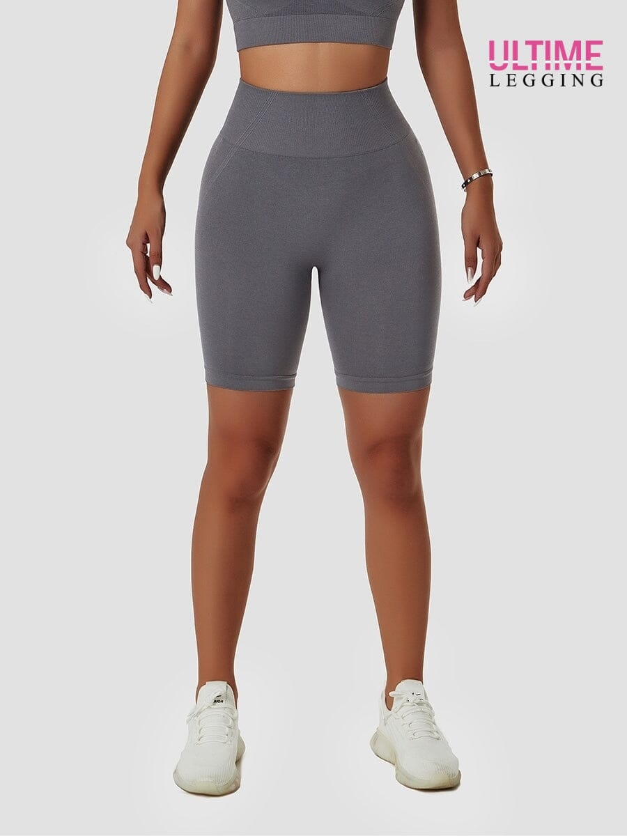 Short Cycliste Push Up Taille Haute Shorts Helanke-Srbija.com sa Gris foncé 