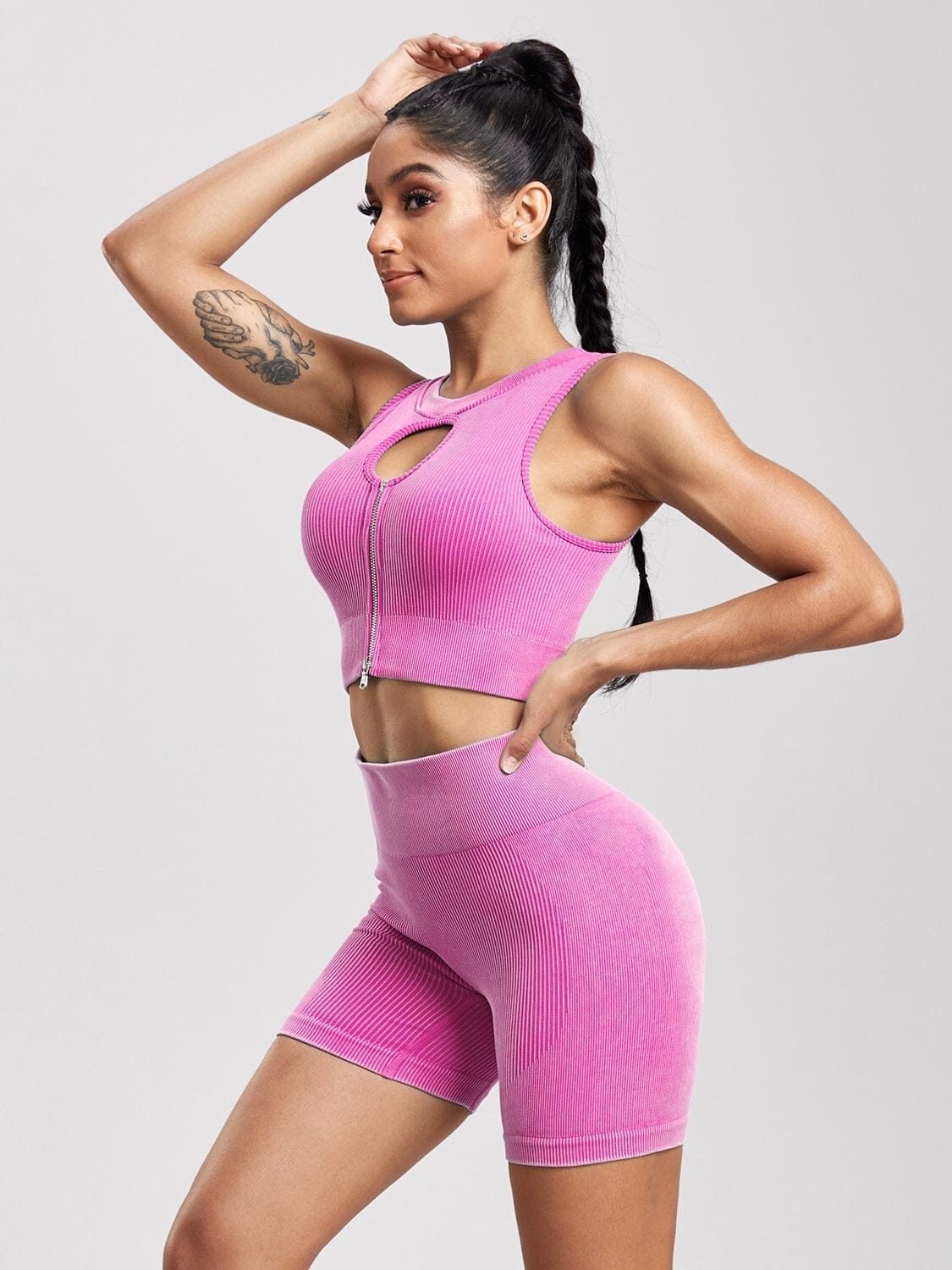 Short et Brassière Sport, Ensemble Ensemble Sport Helanke-Srbija.com sa Rose 