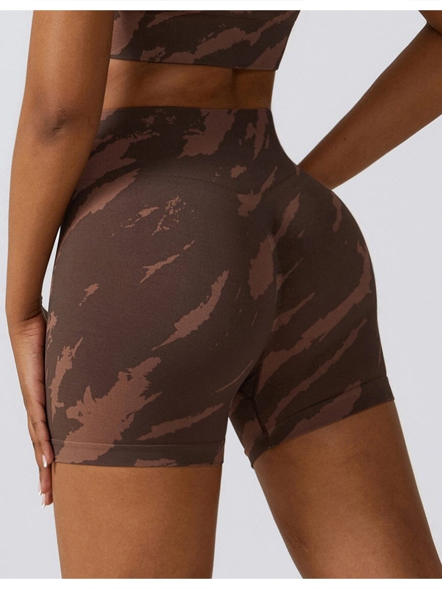 Short Fitness Moulant Taille Haute Shorts Helanke-Srbija.com sa Café 